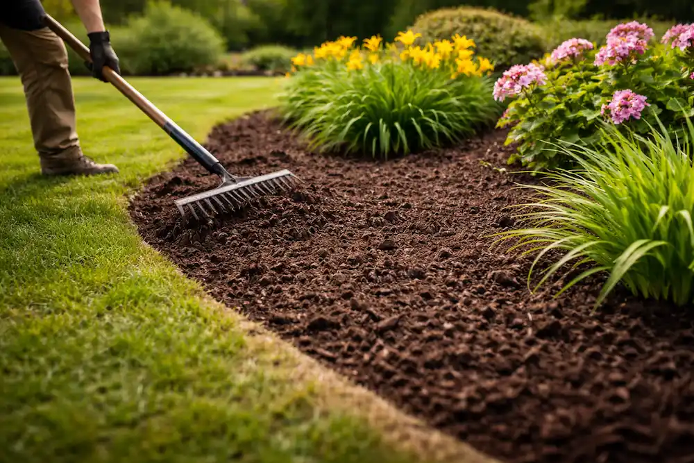 professional-mulch-installation-middleville-mi.jpg Professional mulch installation and landscape bed edging in Middleville Michigan