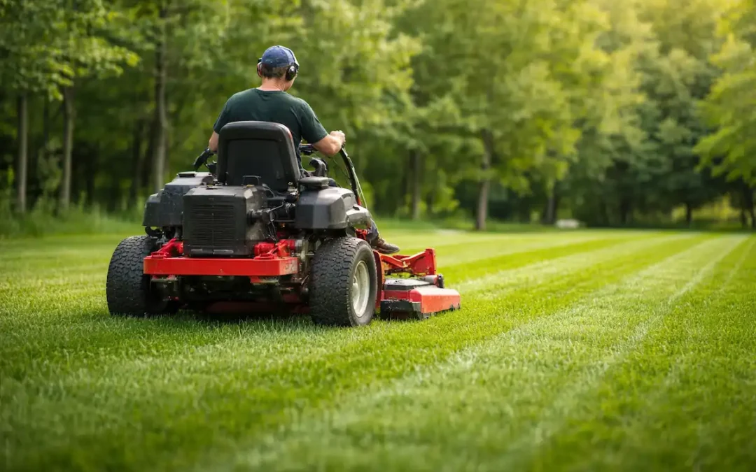 Weekly Lawn Mowing Stripes by Lake Effect Lawn & Landscaping in Middleville, MI